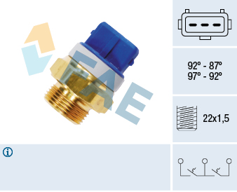 Temperature Switch, radiator fan - 37920 FAE