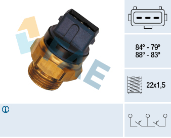 Temperature Switch, radiator fan - 37940 FAE