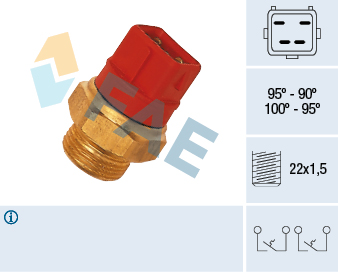 Temperature Switch, radiator fan - 37960 FAE
