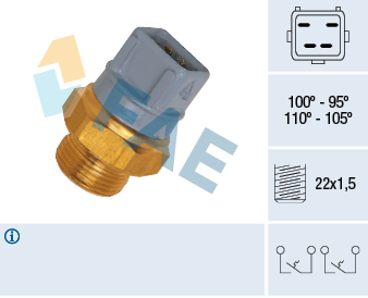 Temperature Switch, radiator fan - 37970 FAE