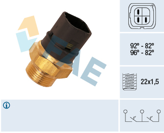 Termocontatto, Ventola radiatore - 37980 FAE