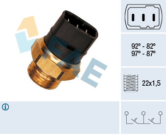 Termocontatto, Ventola radiatore - 38150 FAE