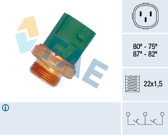 Termocontatto, Ventola radiatore - 38165 FAE