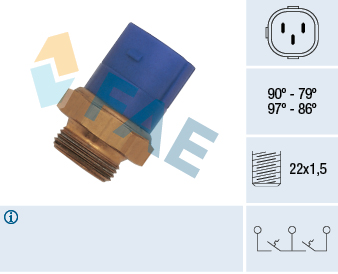 Termocontatto, Ventola radiatore - 38170 FAE