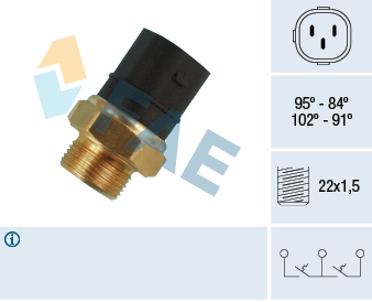 Termocontatto, Ventola radiatore - 38180 FAE