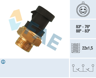 Termocontatto, Ventola radiatore - 38200 FAE
