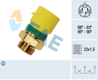 Temperature Switch, radiator fan - 38210 FAE