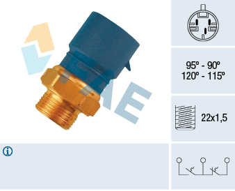 Temperature Switch, radiator fan - 38235 FAE