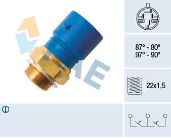 Termocontatto, Ventola radiatore - 38245 FAE