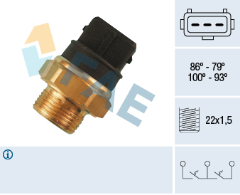 Termocontatto, Ventola radiatore - 38250 FAE