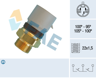 Termocontatto, Ventola radiatore - 38360 FAE