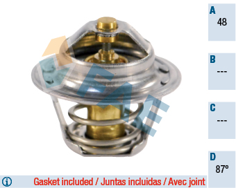termostatas, aušinimo skystis - 5202987 FAE