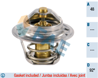 termostatas, aušinimo skystis - 5202992 FAE