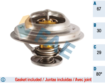 Thermostat, coolant - 5301680 FAE