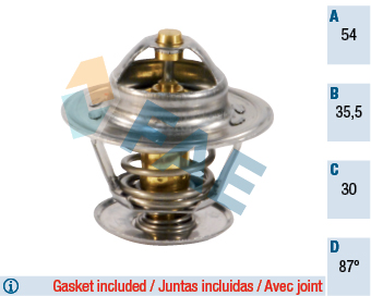 Thermostat, coolant - 5303987 FAE