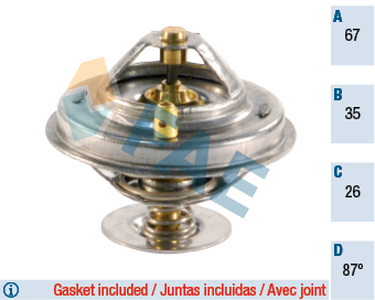 Thermostat, coolant - 5305987 FAE