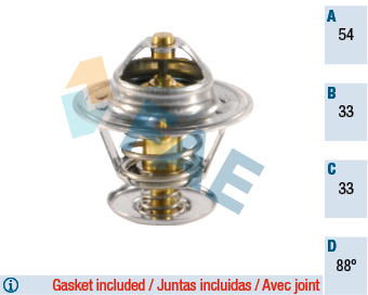 Thermostat, coolant - 5307788 FAE