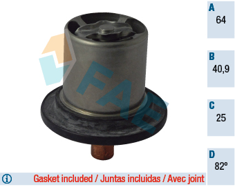 Thermostat, coolant - 5331082 FAE