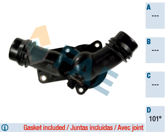 Thermostat, coolant - 5348601 FAE