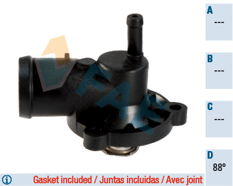 Thermostat, coolant - 5352088 FAE