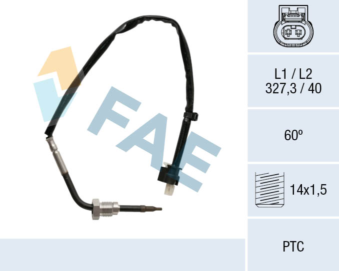 Sensore, Temperatura gas scarico - 68027 FAE