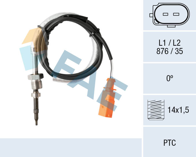 Sensore, Temperatura gas scarico - 68028 FAE