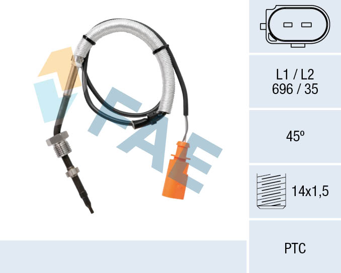 Sensor, exhaust gas temperature - 68058 FAE