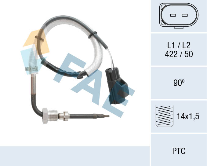 Sensore, Temperatura gas scarico - 68067 FAE