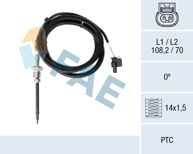 Sensor, exhaust gas temperature - 68077 FAE