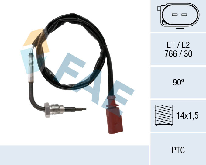 Sensore, Temperatura gas scarico - 68078 FAE