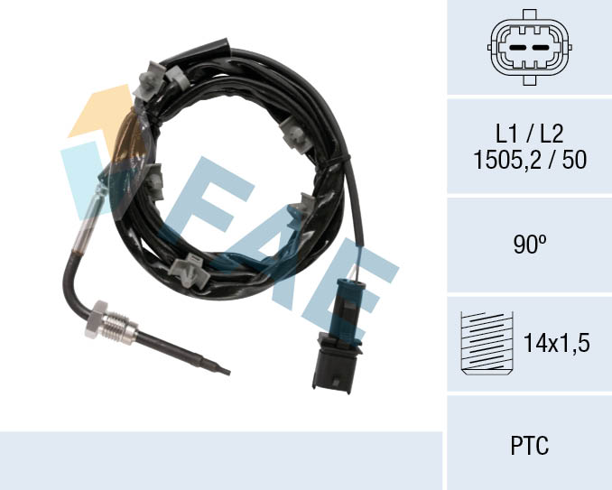 Sensor, exhaust gas temperature - 68088 FAE