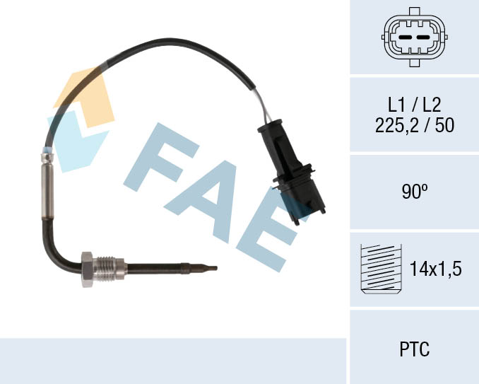 Sensore, Temperatura gas scarico - 68091 FAE