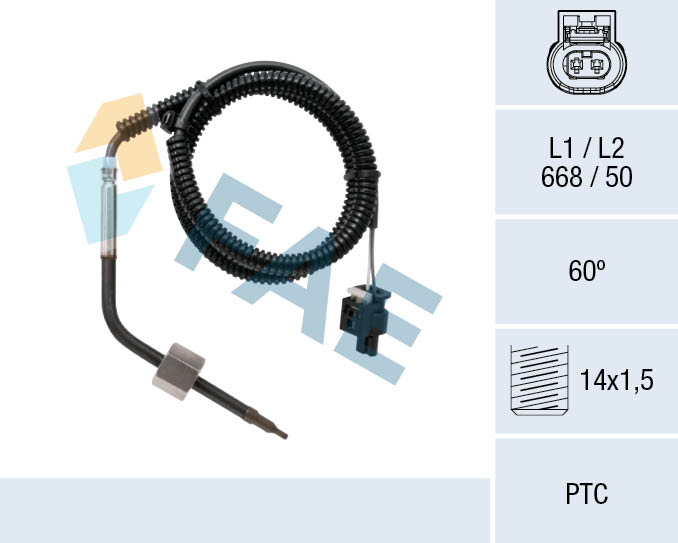 Sensor, exhaust gas temperature - 68094 FAE