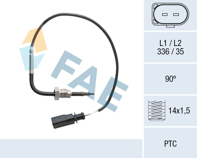 Sensore, Temperatura gas scarico - 68097 FAE