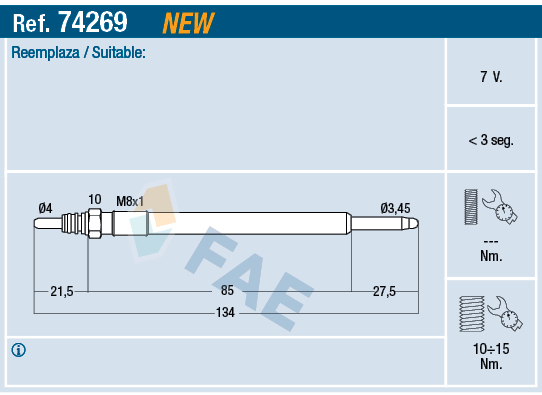 Glow Plug - 74269 FAE