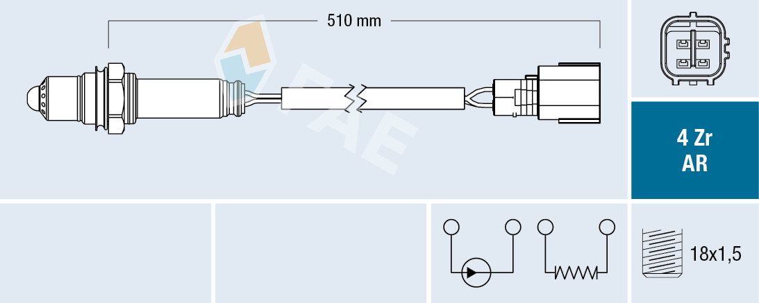 Sonda lambda - 75618 FAE