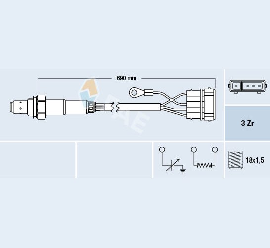 Lambda Sensor - 77111 FAE
