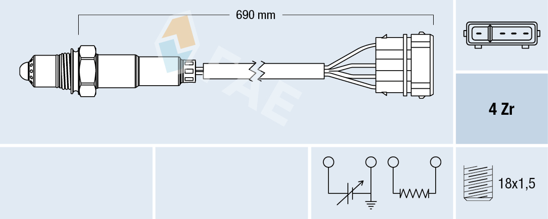 Sonda lambda - 77128 FAE
