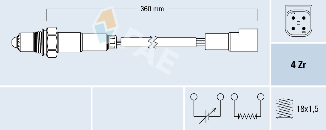 Sonda lambda - 77168 FAE