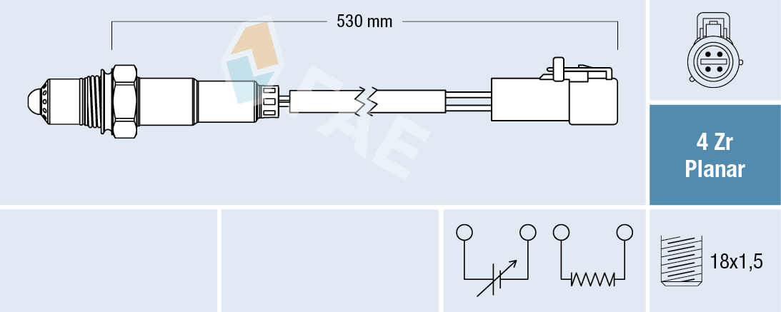 Sonda lambda - 77256 FAE