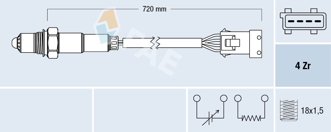 Sonda lambda - 77280 FAE
