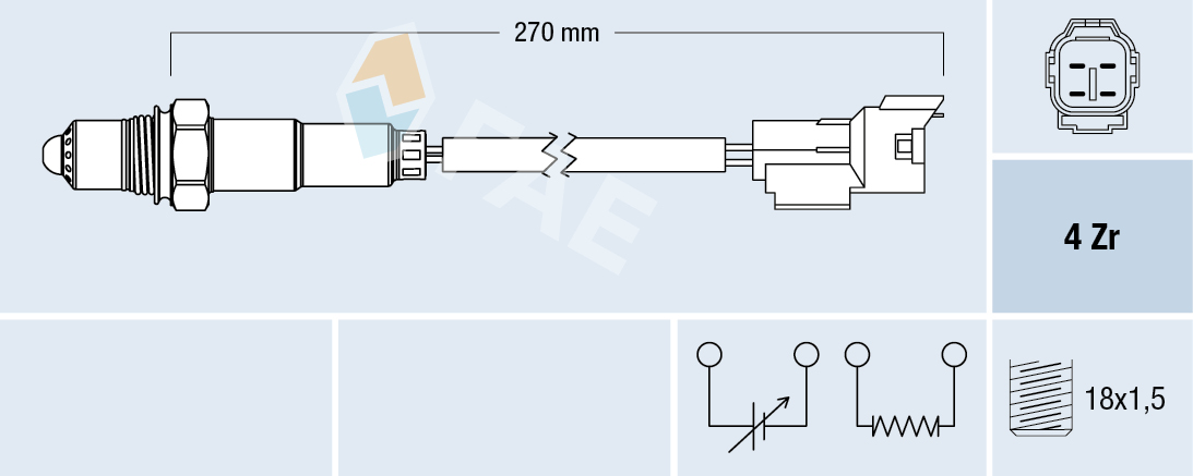 Sonda lambda - 77296 FAE
