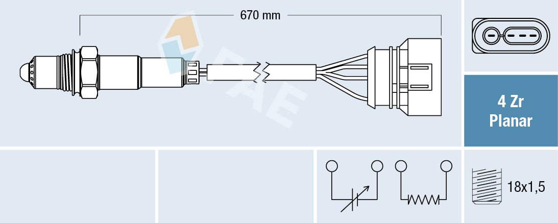 Sonda lambda - 77302 FAE