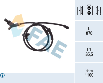 Sensor, wheel speed - 78015 FAE