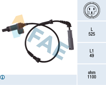 Sensor, wheel speed - 78018 FAE