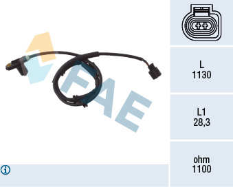 Sensor, wheel speed - 78025 FAE