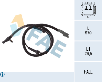 Sensor, wheel speed - 78031 FAE