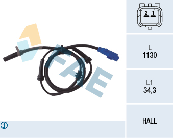 Sensor, Raddrehzahl - 78034 FAE