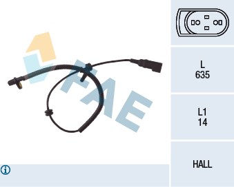 Sensor, wheel speed - 78035 FAE