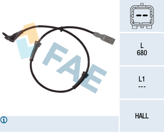 Sensor, wheel speed - 78036 FAE